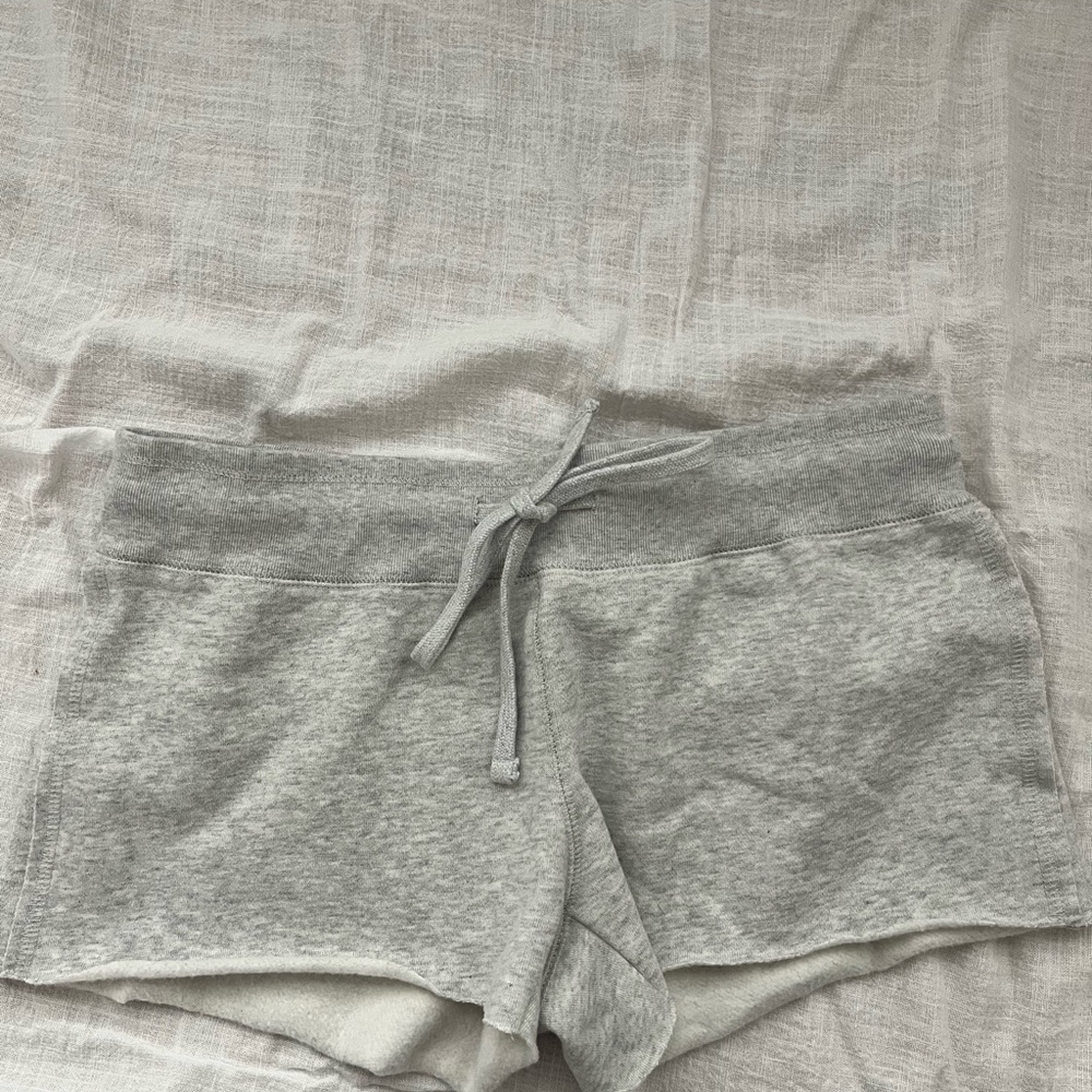 NWT Brandy Melville John Galt Light Gray Fleece-Lined Sweat Shorts